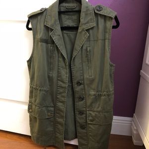 Green Utility Sleeveless Jacket PLL